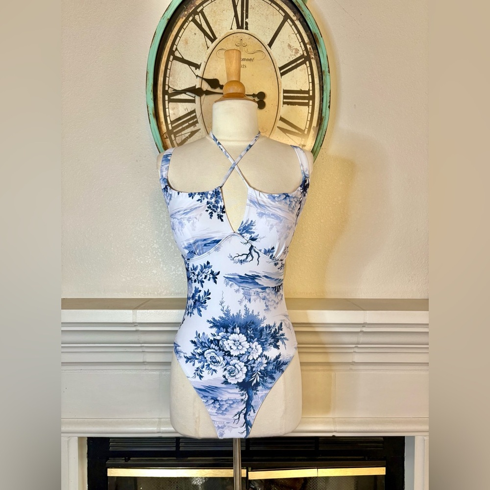 TFY Collection Cottage Toile Women's Bathing Suit